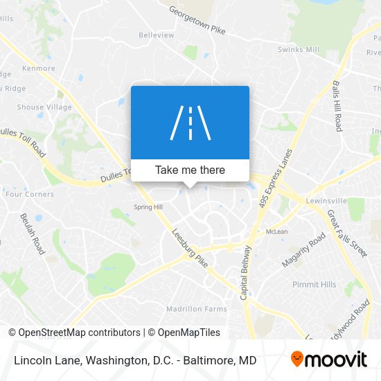 Lincoln Lane map