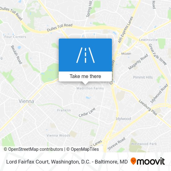 Lord Fairfax Court map