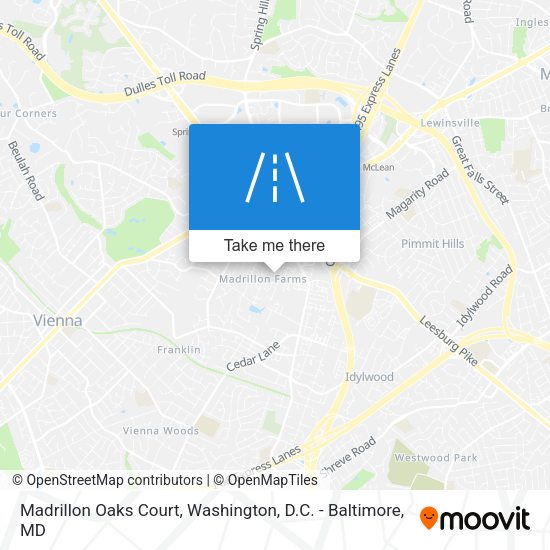 Mapa de Madrillon Oaks Court
