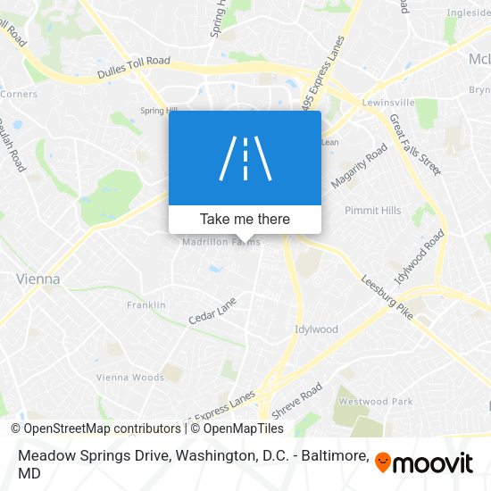 Meadow Springs Drive map