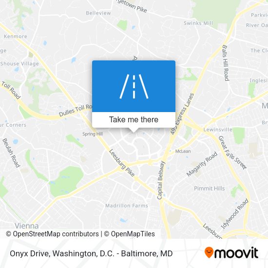 Onyx Drive map