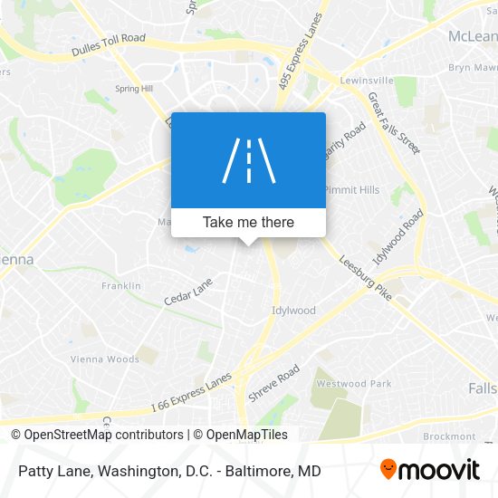 Patty Lane map