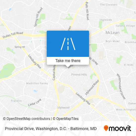 Provincial Drive map