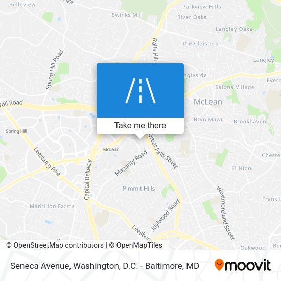 Seneca Avenue map