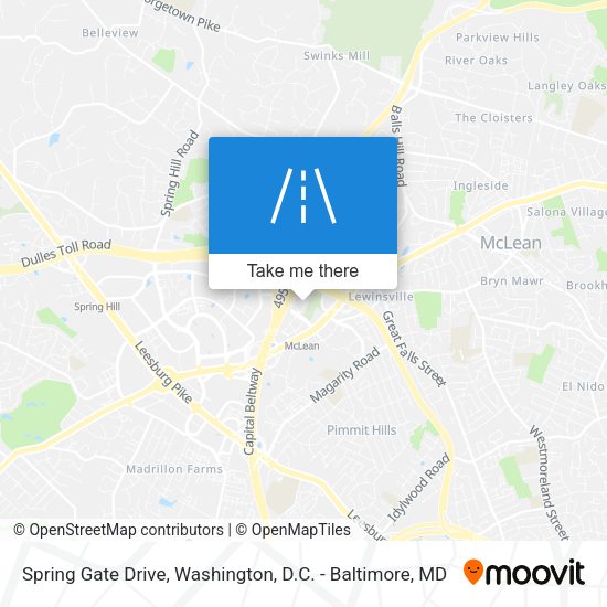 Mapa de Spring Gate Drive