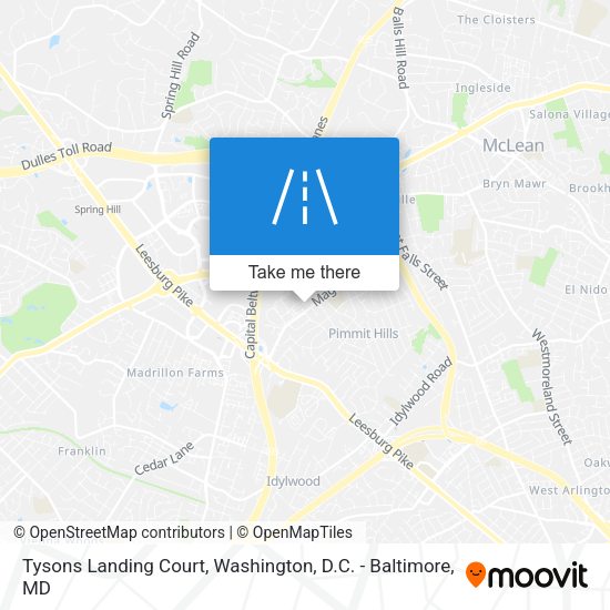 Tysons Landing Court map