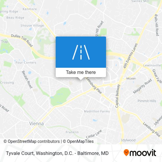 Tyvale Court map