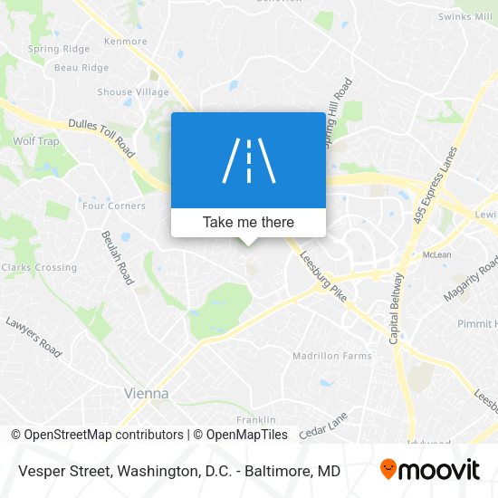 Mapa de Vesper Street
