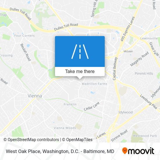 West Oak Place map