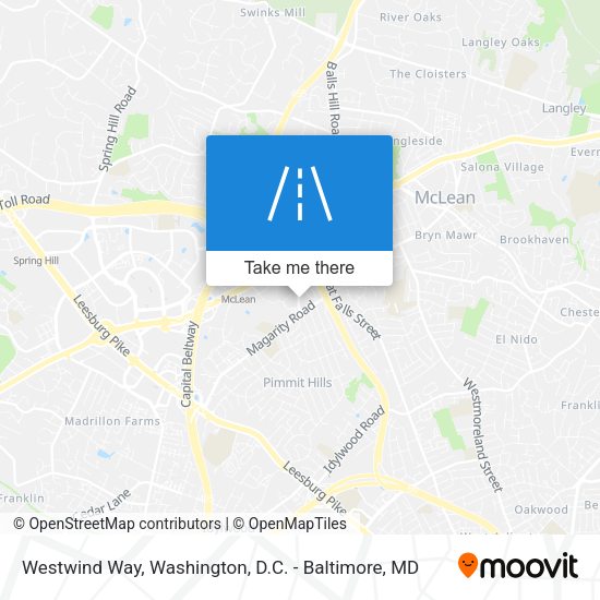 Westwind Way map
