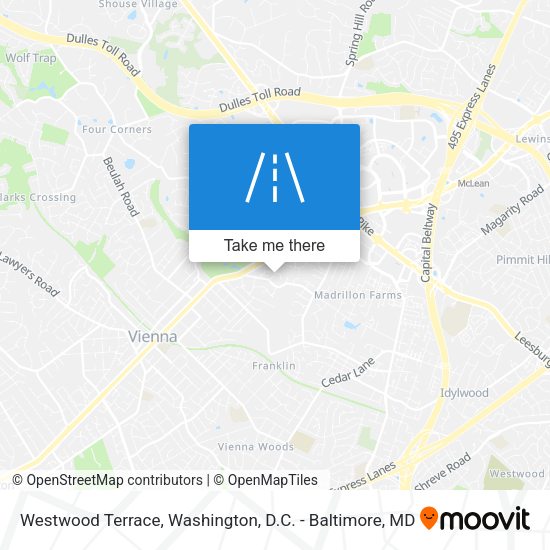 Westwood Terrace map