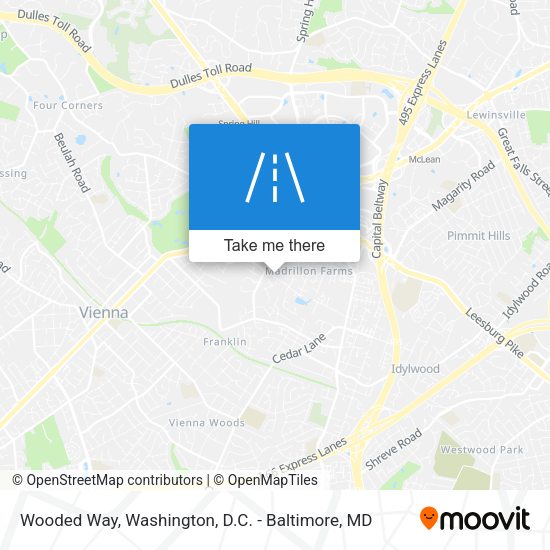 Wooded Way map