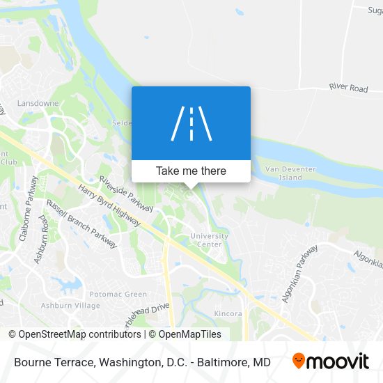 Bourne Terrace map