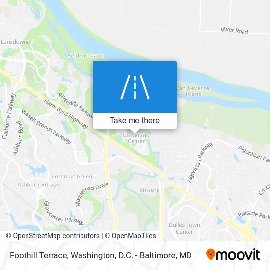 Foothill Terrace map