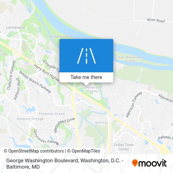 Mapa de George Washington Boulevard