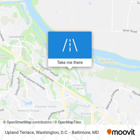Upland Terrace map