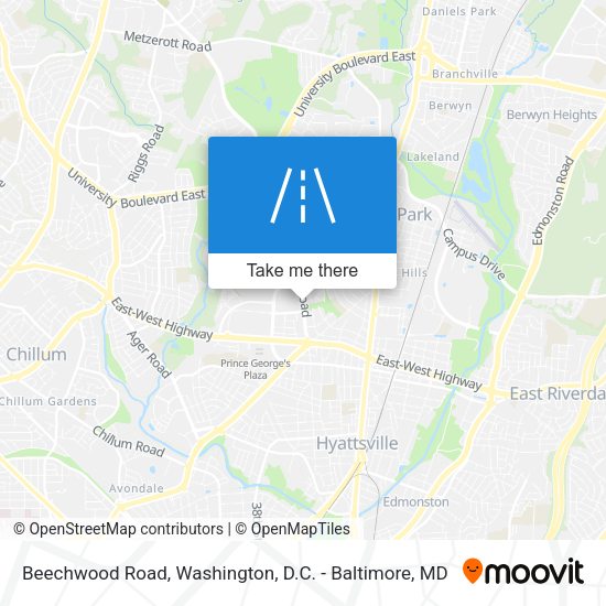 Beechwood Road map