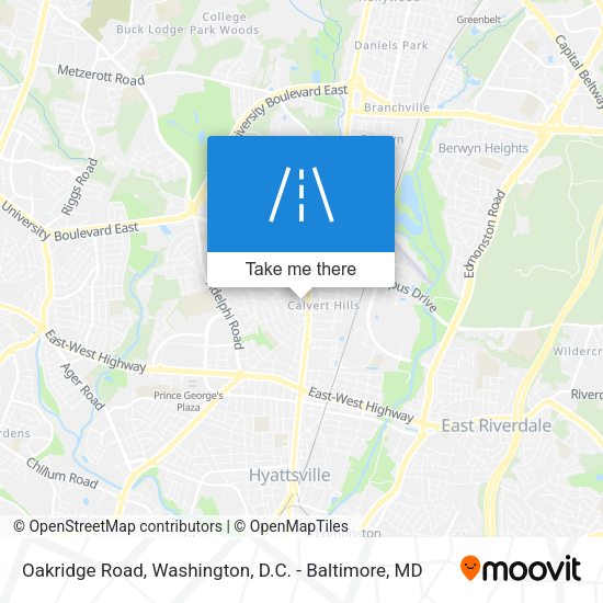 Oakridge Road map