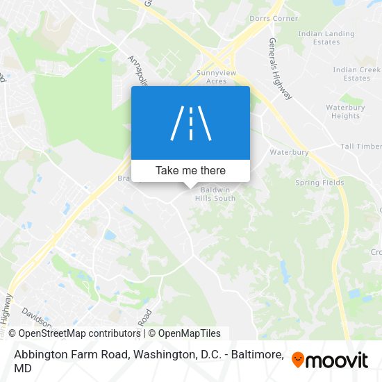 Mapa de Abbington Farm Road