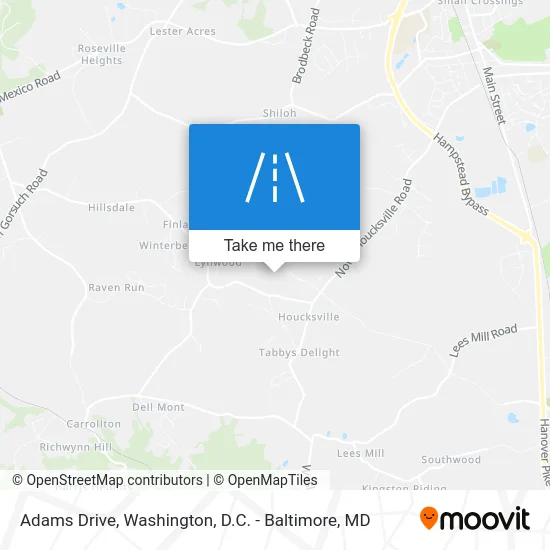Adams Drive map