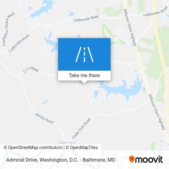 Admiral Drive map
