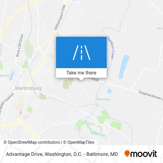 Advantage Drive map