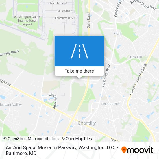 Air And Space Museum Parkway map