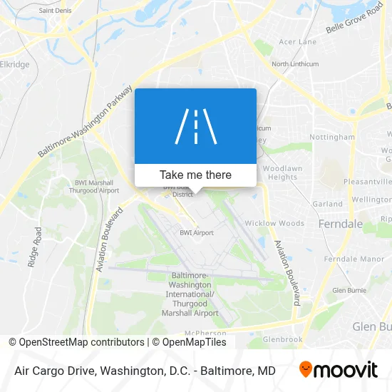 Air Cargo Drive map
