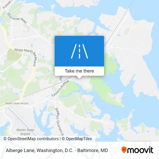 Alberge Lane map