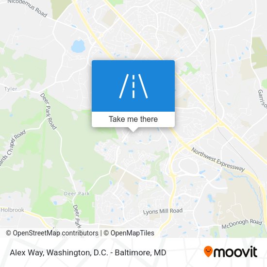 Alex Way map