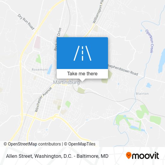 Mapa de Allen Street