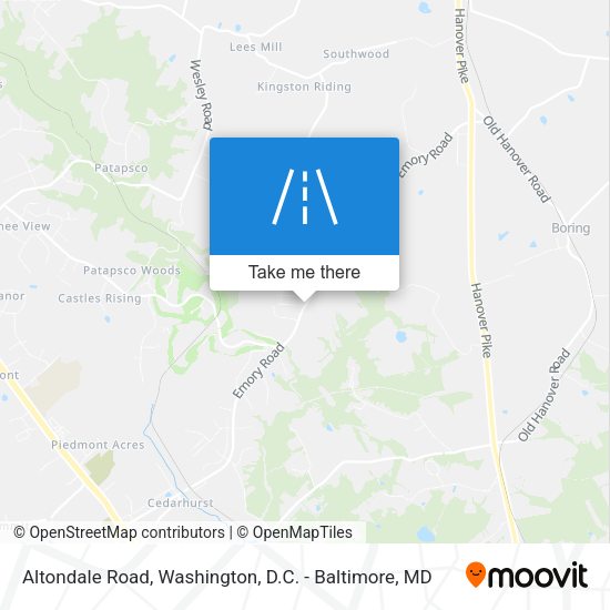 Altondale Road map