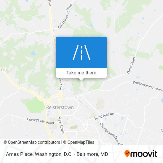 Ames Place map