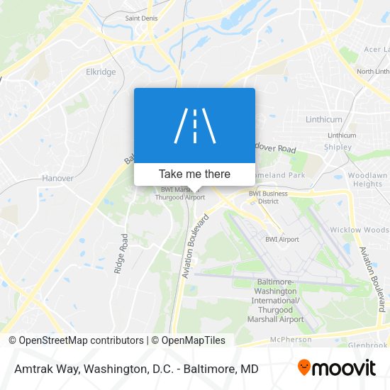 Amtrak Way map