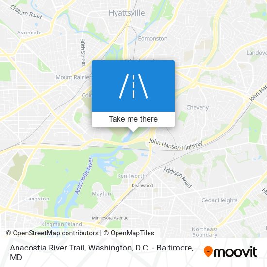 Mapa de Anacostia River Trail