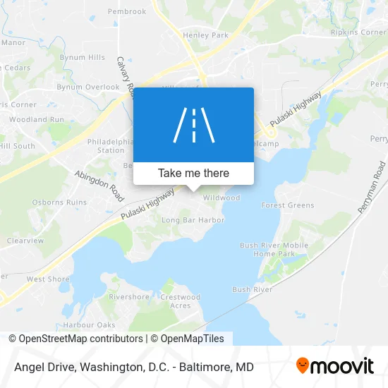 Angel Drive map