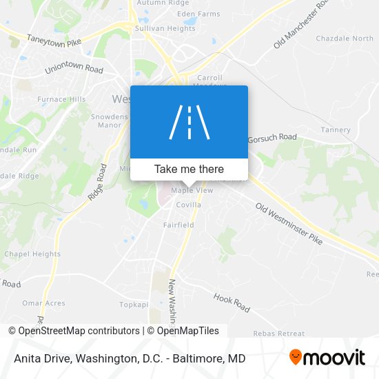 Anita Drive map