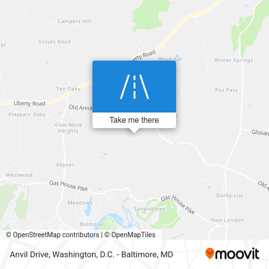 Anvil Drive map
