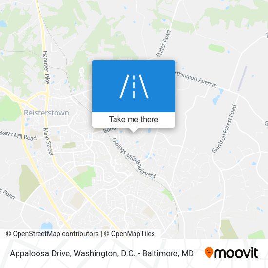 Appaloosa Drive map