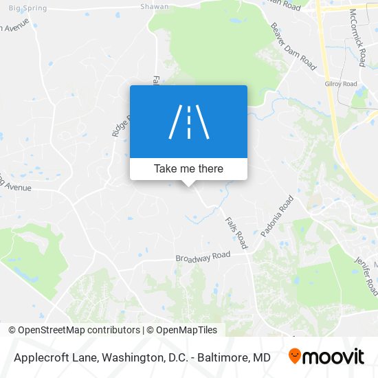 Applecroft Lane map