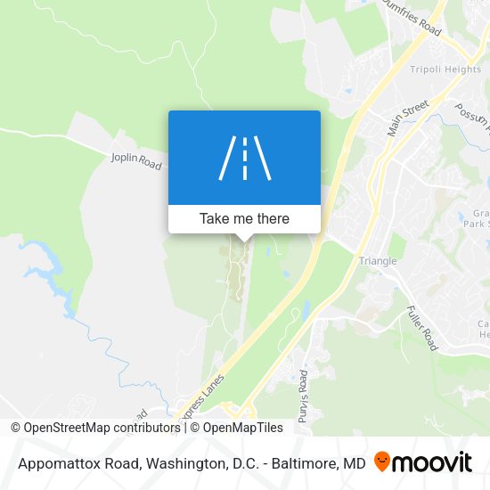 Appomattox Road map