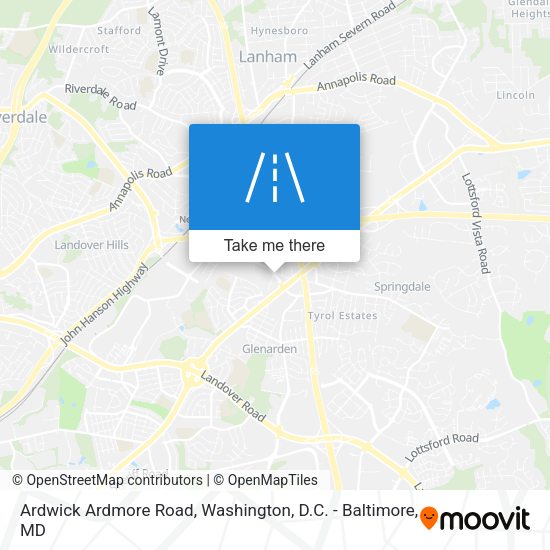 Ardwick Ardmore Road map