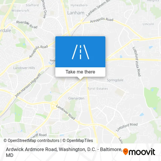 Ardwick Ardmore Road map