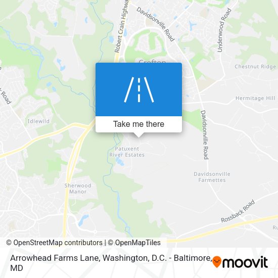 How to get to Arrowhead Farms Lane, Washington, D.C. - Baltimore, MD by ...