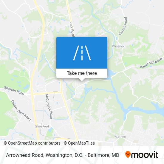 Mapa de Arrowhead Road