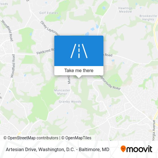 Artesian Drive map