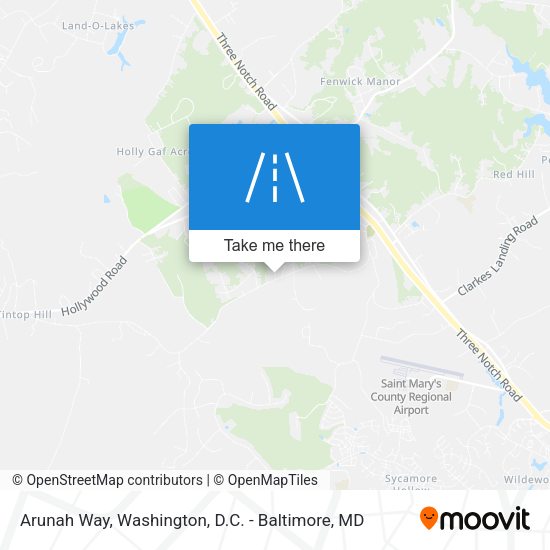 Arunah Way map
