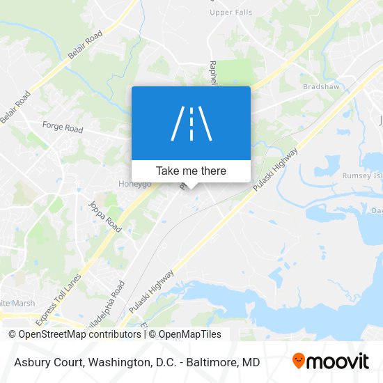 Asbury Court map