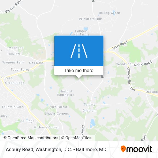 Asbury Road map