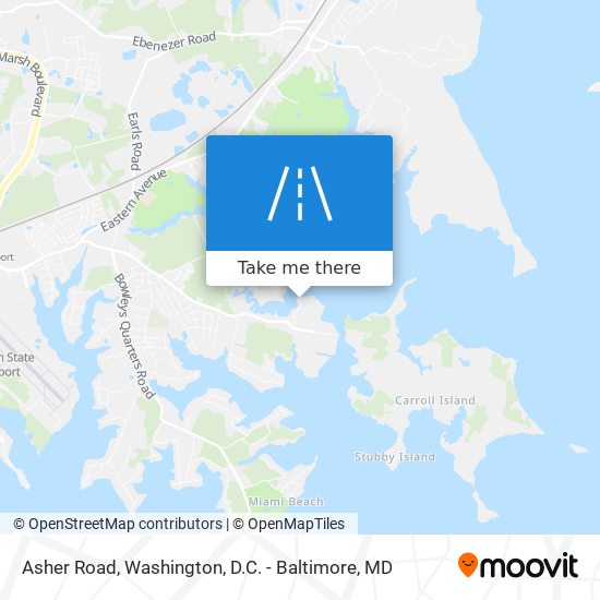 Mapa de Asher Road
